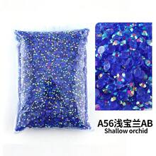 批发散装树脂水钻果冻色 AB 透明 AB 2 毫米、3 毫米、4 毫米、5 毫米、6 毫米刻面平底美甲服装装饰 - 彩色 - 查看 18