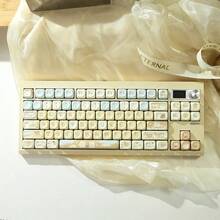 键帽 MOA 染料升华键套装适用于游戏机械键盘定制键帽 PBT 圆形键帽适用于机械键盘的卡哇伊键 - 彩色 - 查看 8