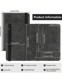 Rfid Passport Holder, Thin Passport Wallet, Pu Surface, Anti-Theft Travel Wallet, Multi-Function Wallet, Travel Passport Holder, Cute Card Holder, Travel Supplies Travel Storage Bag Travel Supplies Travel Wallet Passport Holder Passport Wallet Beach Vacation Bag Summer Graduation