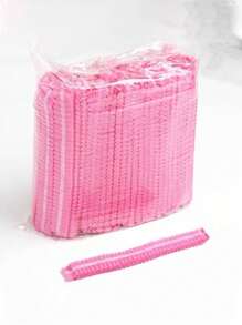 100pcs/50pcs Thick Disposable Hats, Kitchen Oil Fume And Hair Proof Food Caps, Shower Caps, Beauty Salon Specific Breathable Headgear, Disposable Hats, Work Caps, Kitchen Chef Catering Hats, Dust-Proof Headgear, Food Mesh Caps, Non-Woven Sanitary Headgear, Suitable For Dust-Free Workshops, Laboratories, Beauty Salons, Food Processing, Electronics Industry, Cleaning Work, Industrial Operations, Nail Art And Other Places