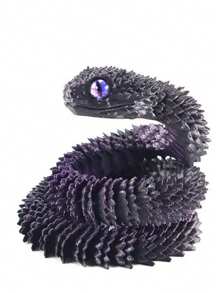 3D Printed Art Creative Snake And Surprise Egg Set With Joints - Colorful Home Office Decor, Perfect For Easter, Halloween And Thanksgiving Gifts | Eye Colors Come In A Variety Of Colors Birthday Graduation