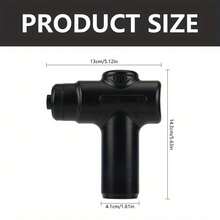 Massage Gun Fascia Gun Muscle Massager With 99 Modes And 8 Heads, LED Touch Screen Control, For Shoulder Body - Black - View 7