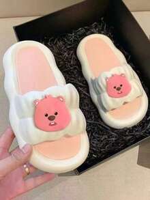 Cute Slippers For Women, Indoor/Outdoor Wear, Fashion , Soft Non-Slip Thick Sole, Beach Slides, Comfortable For Home And Outdoors, Summer