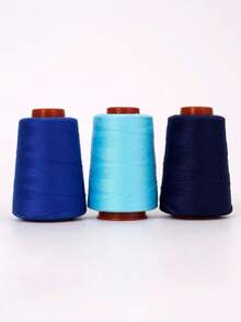 Set de 3 hilos de coser de poliéster: colores regulares mezclados para costura en el hogar, 402 carretes pequeños de hilo para máquina de coser y costura a mano (800 yardas cada uno) - Multicolor - Ver 16