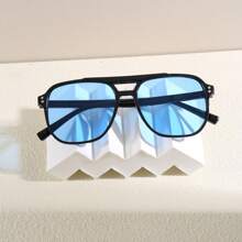 1/2/3/4/7/8 piezas Gafas de sol retro de unicolor para conducir, viajar, ir a la playa, uso diario y actividades al aire libre, de vuelta al colegio con un estilo universitario de moda para el verano