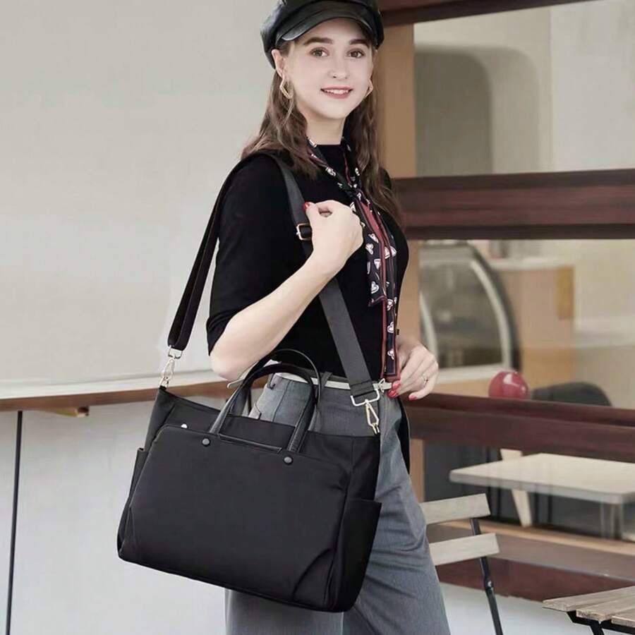 Multineos Comercial Ph 13 14 15 Inch Large Capacity Shockproof Computer Case/Notebook Cover - màu đen - Xem 1