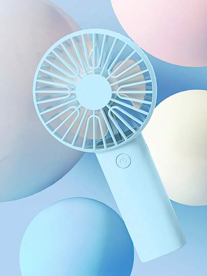 Mini USB Rechargeable Handheld Fan With Phone Holder Base, Portable Desktop Small Fan, Essential For Vacation