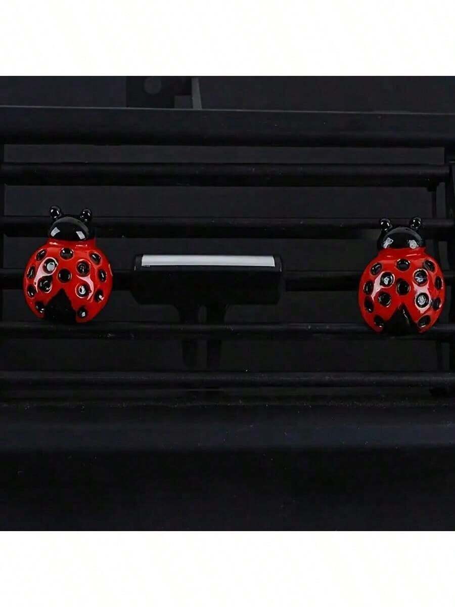 قطعتان مشابك فتحة التهوية على شكل حشرات، اكسسوارات فتحات السيارة، للمحبين للحشرات والأطفال