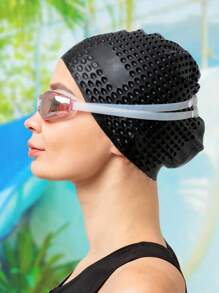 Comfortable High-Elasticity Silicone Swim Cap For MenAnd Women, Thick Bathing Cap Suitable For Long AndShort Hair, Keeping Hair Dry, Easy To Remove. PerfectChoice For Outdoor Water Sports.Swimming AccessoriesBathing Cap Swimming Cap Swimming Cap For Long Hair - Extra Large Swimming Cap - Waterproof Silicone Swimming Hat For Women, Men, Weaves, Braids, Afro, Hair Extension - Long Hair Swim Cap, Beach Essentials, Beach Accessories, Pool Float