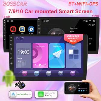 Universal 7Inch 9 Inch 10 Inch Car Radio 2Din GPS Wireless Carplay Auto Android 13 2G+32G Car Multimedia Player ADAS Car Recorder Car Accessories