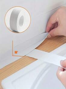 1 Roll 3.2M Self-Adhesive Waterproof And Anti-Mold Sealing Tape - Easy Installation And Durable, Suitable For Kitchen And Bathroom, White Waterproof And Anti-Mold Sealant Tape For Sinks, Toilets And Wall Corners Bathroom Decor Summer Back To School