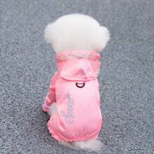 New Spring/Summer Pet Clothing - Cat Shirts, 4-Leg Raincoat With Rain Boots For Cats And Small Dogs, Animal Costumes, Clothing With Leash Attachment, Rainproof 4-Leg Suits For Pets