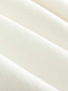 女士基础款休闲短袖针织T恤，夏季白色 - 白色 - 查看 8