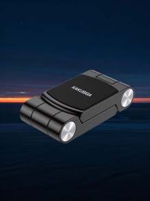 1 Stück neuer faltbarer magnetischer Handyhalter fürs Auto, ABS Teleskop Armaturenbrett Halterung stabil und vibrationssicher, geeignet für Schreibtisch & Autonavigation, kompatibel mit iPhone, Android Handy, Geschenk für Geburtstag, Familie, Freunde, Autozubehör, Autohandyhalter