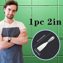 5 Sizes Stainless Steel Thick Utility Knife, Oil-Gray, Multi-Purpose Cleaning Scraper With Polished Finish Handle - Silver - View 13