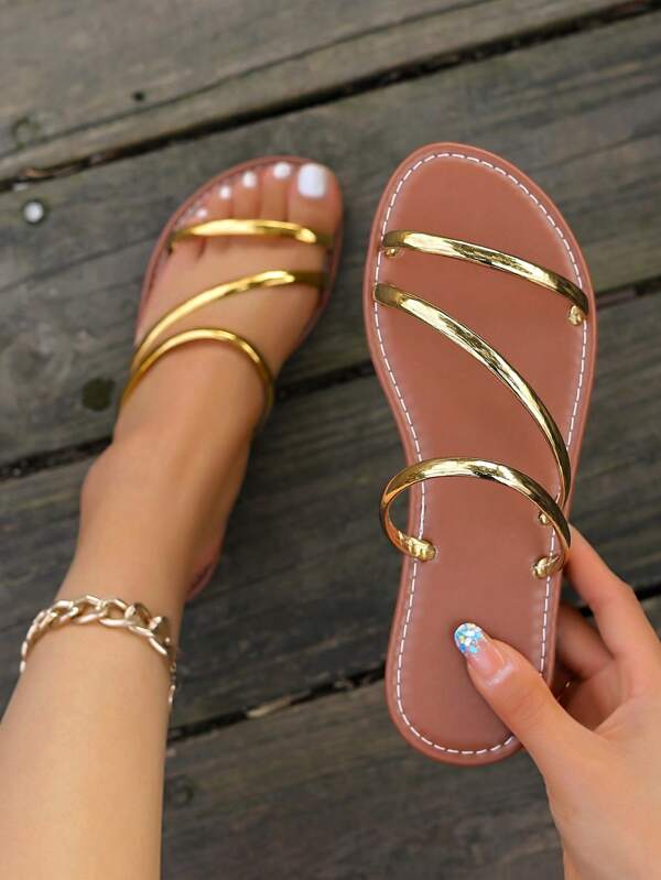 Damen Lässig Sandalen Pantoffeln, Sommer Strand Slip-On für Outdoor