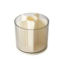 2-Drawer Rotating Desk Organizer, Pen Holder, Desktop Storage Rack And Shelves With 4 Compartments + Drawers, Suitable For Office, Home And Art Supplies