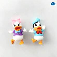 Disney Imanes de nevera de Mickey y Minnie de dibujos animados de Disney, figuras hechas a mano de Donald y Daisy - Lindos, de colores mixtos, de material PVC. Decoraciones de fiesta con imanes fijos. Perfectos como regalos para amigos, fiestas y graduación.
