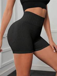 SAFETY SHORTS SECOND SKIN WOMEN'S SHORTS  SHAPES BELLY AND BUTT - Negro - Ver 3