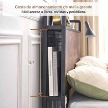 Queen Size Bed Base + Headboard + 4 Drawers LED USB - Rust Brown - View 4