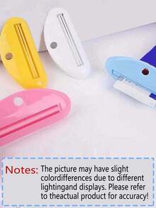 Easy Squeeze Toothpaste Dispenser Clips Multifunctional Waste Reducing Bathroom Accessory For Toothpaste And Facial Cleansers Easy To Squeeze Toothpaste Dispenser Plastic Very Suitable For Home And Travel Reducing Waste Manual Toothpaste Tube Squeezer Portable Self Standing Plastic Dispenser Clip For Bathroom No Power Required Oval Design With Hanging Hole Home Bathroom Decor Summer - Multicolor - View 9