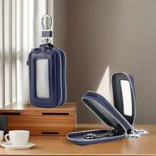 1pc Universal Double-Layer Car Key Fob Case, Car Smart Key Fob Holder For Remote Key Fob, Elegant Key Fob Holder For Enhanced Remote Key Security - one-size - View 14