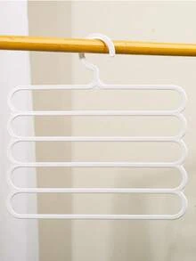 5层衣架裤架发夹收纳架大容量粗头衣架壁挂式发夹衣架男女通用节省空间 - 彩色 - 查看 15