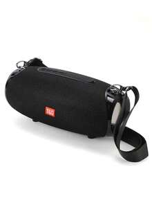 Outdoor Wireless Portable Bluetooth Speaker, Supports TWS Stereo Pairing, TF Card, USB Flash Drive, AUX Audio Output, FM Multi-Function Playback, With Lanyard For Hand-Carry And Shoulder-Carry Dual Mode - 黑色 - 查看 12