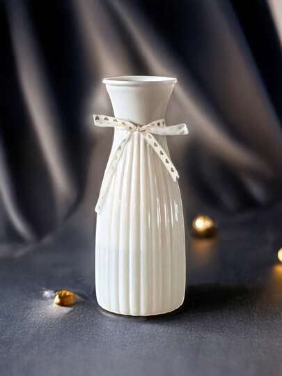 1pc Plastic Flower Vase, Unbreakable Vases Creative Home ation Wedding Festival, ations, s, Halloween Kitchen Room Glass Vase view 6