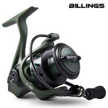 BILLINGS Spinning Reel,5+1 BB Ultra Smooth Powerful Spinning Fishing Reel With Aluminum Spool,17.6LBs Max Drag,5.2:1 Gear Ratio