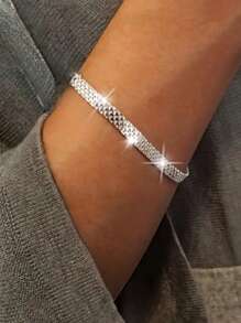 GAGAFEEL Un bracelet en argent sterling S925 étincelant largement tressé avec quatre rangs de bracelets de réservoir de dragon doré pour hommes et femmes, avec un style hip-hop, en cadeau d'anniversaire pour les amis