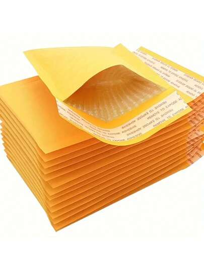5 Envelopes Kraft Bolha Auto Adesivo Envelope para Cartas Objetos com Proteção Bolha Kraft 15x11cm