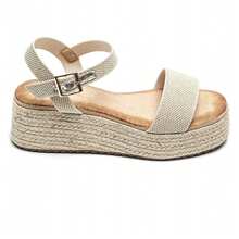 Summer Casual Thick Sole Platform Sandals - Beige - View 3