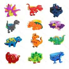 12pcs Dinosaur Party Favors Bracelets, Wristband Bracelets For Party Favors, School Prize Gifts, Birthday Gifts, Easter, Christmas, Halloween Gifts, Thanksgiving, Holiday Gifts