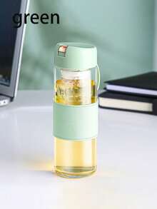 1pc Borosilicate Glass Tea Cup With Magnetic Levitating Tealeaf Infuser, Reusable And , Multifunctional Portable Tea Tumbler - Hand Wash Only - Multicolor - View 5