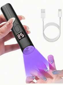 1pc/2pcs Portable UV LED Nail Lamp Handheld UV Light For Nails,Professional Nail Drying Lamp Gel X Lamp For Gel Nails Flash Cure Lamp For Gel Nails LED Nail Lamp Portable Mini Nail Dryer Gel Polish Nail Glue Gel USB Flashlight Home DIY Manicure Nail Art Tools Best Gifts For Girls