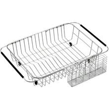 Expandable Dish Drying Rack Over Sink Dish Rack Shelf In Sink Or On Countertop With Stainless Steel Utensil Holder Rustproof Stainless Steel 38D X 30W X 10H Centimetres - Grey - View 4