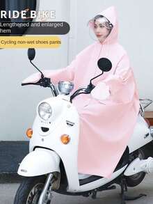 Fashionable Women's Raincoat Thickened Poncho Long Rain Coat Ladies Multi Functional Waterproof Raincoat Travel And Cycling Raincoats Outdoor Rain Wear Insulation,Galentines,Puppy,Carnival,Party Decorations,Spring Summer Picks,Brides Maid Gifts,Room,Bedroom Decor,Beach,Travel,For Men,For Women,Vacation,Cute Stuff - Purple - View 1