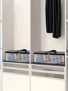 [With Window] Baseball Cap Storage Dust Proof Bag, Hat Container, Organizer Box, Portable Dust Free Cap Storage Holder - Multicolor - View 11