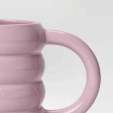 14oz Stoneware Artisan Mug Purple -Coffee Cup, Microwave & Dishwasher Safe, Dorm Room Essential - סגול ארגמן - ראה 2