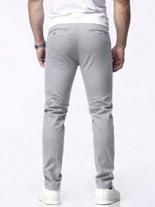Slim Fit Smart Casual Broek Voor Heren