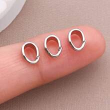 10/20/30pcs 3x7mm 18K Gold Plated Pinch Clip Bail Clasps Pendant Clasp Connectors Bails Pendant Brass Necklace Snap Bails For Neckalace Bracelet Jewelry Making DIY Craft