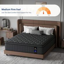Twin, Full, Queen, King Size Mattress,8inch/10 Inch 12 Inch Hybrid Full Mattress In A Box With Memory Foam & Individual Pocket Spring For Edge Support,Medium Firm