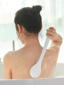 1 cái chổi chà lưng mềm cán dài dùng trong nhà tắm, chổi tắm unisex, phụ kiện phòng tắm. - Nhiều màu - Xem 2