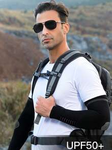 Summer Ice Silk Protective Arm Guard Men's Outdoor Sports Driving Cycling Ice Sleeve Fishing Shade Breathable Sleeve - Multicolor - View 6