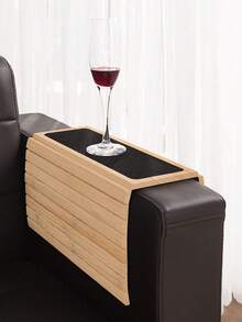Wooden Sofa Armrest Tray Is Suitable For Flexible/Foldable Sofas. Sofa Armrests Are Perfect For Storing Drinks, Snacks, Remote Controls, Or Mobile Phones. Large Armrest Tray Suitable For Sofa Armrests - Multicolor - View 4