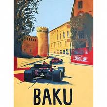 1 件无框墙面艺术海报流行 F1 跑车海报印刷品墙面艺术帆布著名赛道画适合赛车爱好者卧室家居装饰无框复古 - 彩色 - 查看 52