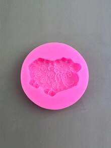 1 件 Eid Al-Adha 小羊羔硅胶模具，用于软糖巧克力蛋糕装饰、石膏树脂工艺品 - 粉色 - 查看 3