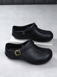 New EVA Slip-On Shoes, Lightweight Soft Soles, Fashionable And Versatile, Suitable For Daily Casual And Outdoor Water Activities, Unisex - Gold - View 2