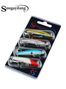 SOUGAYILANG 4pcs Floating Artificial Fishing Lures Set – Premium Fishing Tackle Baits - Multicolor - View 13